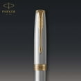 thumbnail image 5 of Parker Sonnet Fountain Pen | Stainless Steel with Gold Trim | Medium Nib | Gift Box, 5 of 8