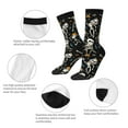 thumbnail image 3 of Yiaed Dancing Skeleton Party Print Great elasticity Crew Socks Sports socks for Men and Women, 3 of 5