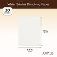 thumbnail image 4 of Juvale Water Soluble Paper Transfer Sheets - 8.5 x 11 in, White, 30 Pack - Printer-Compatible Dissolvable Sheets & Wash-Away Backing for Stick & Stitch Embroidery Transfers & Disappearing Paper, 4 of 8