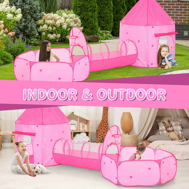 UTEX In Pop Up Kids Play Tent With Tunnel And Ball Pit For Boys - Main Image