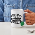 thumbnail image 4 of CafePress - World's Most Awesome Uncle Large Mug - 15 oz Ceramic Large White Novelty Mug, 4 of 6