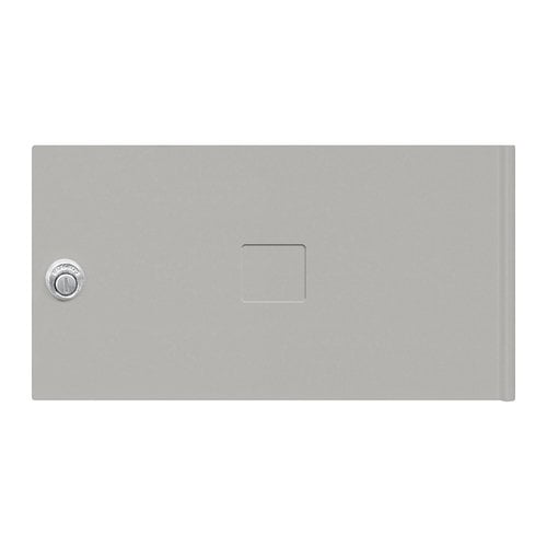 Replacement Door and Lock - Standard MB2 Size - for 4C Pedestal Mailbox - with (3) Keys - Gray