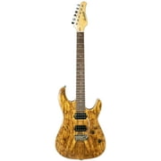 Sawtooth Natural Series Spalted Maple 24-Fret Electric Guitar with Humbucker Pickups