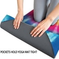 thumbnail image 3 of Colorful Rainbow Tie Dye Spiral Pattern Hot Yoga Mat Towel Non Slip for Hot Yoga - Quick-Drying Yoga Mat Cover with 4 Corner Pockets with Travel Bag - Hot Yoga Towel Non Slip 74"x26", 3 of 6