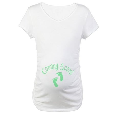 

CafePress - Coming Soon Maternity T Shirt - Cotton Maternity T-shirt Cute & Funny Pregnancy Tee