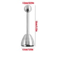 thumbnail image 3 of SouMaox Stainless Steel Egg Topper Opener Shell Remover Kitchen Gadget Cutter Manual Breakfast Prep Tool Portable Hard Soft Boiled Cracker, 3 of 9
