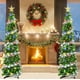 thumbnail image 3 of Árbol de Navidad HMASYO con forma de oropel desplegable, 1,5 m, con 50 luces LED, 3 of 8