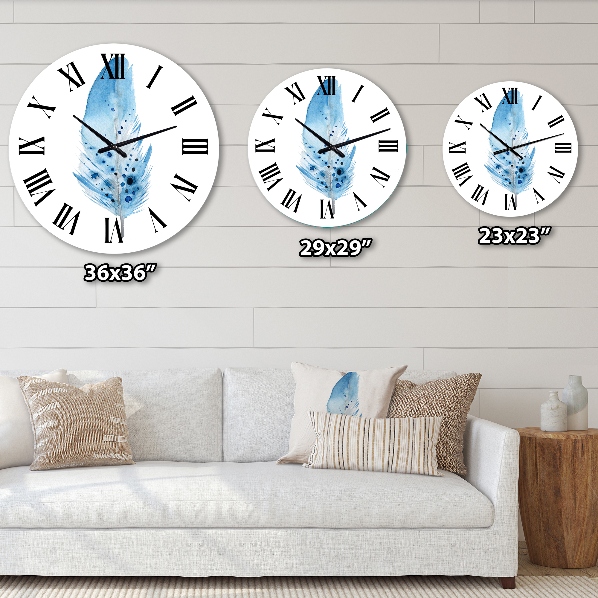 Designart 1 in Bohemian Wall Clock