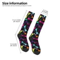 thumbnail image 5 of Haiem Colorful Dragonflies Socks, Funny Novelty Crazy Design Cotton Socks Sports Socks Knee High Socks For Men, Women,1Pairs - Gift For Working Friends, 5 of 9