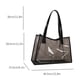thumbnail image 5 of Bolsas de hombro casuales para mujer Bolsas de moda de PVC transparente (negro) Likrtyny  Para Estrenar, 5 of 9