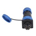 thumbnail image 1 of Conector De Alimentación De Aviación, 45A Tuerca Trasera 380V PA66 Conector De Enchufe Impermeable Chapado En Oro Antioxidante Para Equipos Electrónicos, 1 of 8