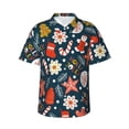thumbnail image 2 of Picia Holiday Christmas Cookies Gentle Cotton Regular Fit Short Sleeve Casual Hawaiian Shirt for Men-Small, 2 of 9