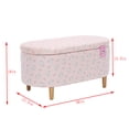 thumbnail image 4 of Impressions Vanity Hello Kitty SWEET Velvet Storage Bench with Hidden Storage Compartment, 4 of 4