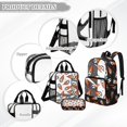thumbnail image 3 of ZUXONGSY Soccer Print sStadium Approved Clear Backpack Set, 3 Piece Heavy Duty Transparent Bags with Lunch Bag & Pencil Case, for Concerts, Sports, Work, School, 3 of 5
