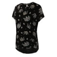 thumbnail image 2 of A2Y Women's Rayon Round Neck Jersey Knit Shirt Top Black Elephant M, 2 of 5