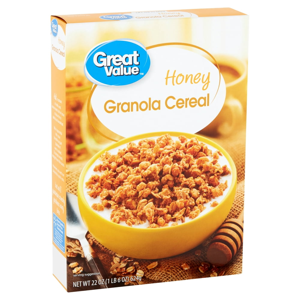 Great Value Honey Granola Cereal, 22 oz