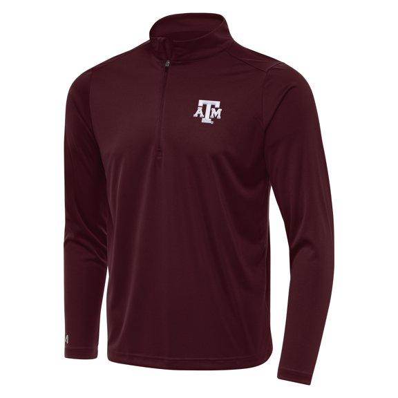 Men's Antigua Maroon Texas A&M Aggies Tribute Quarter-Zip Top