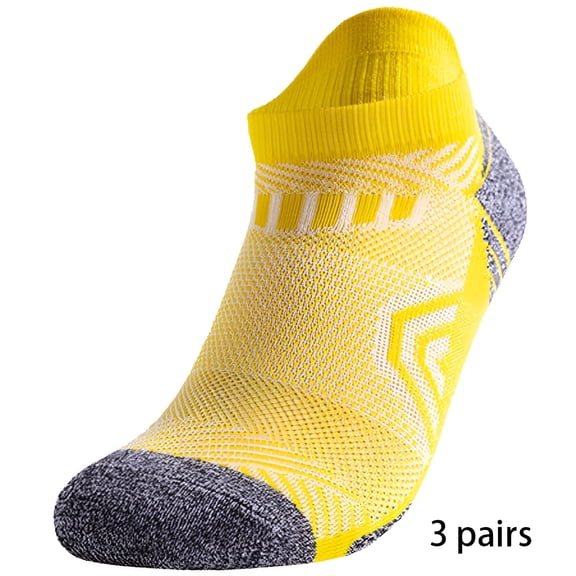 TELOLY 3Pairs Mens Socks9-13Mens Ankle Socks Size 9-11 Men's Socks ,Yellow
