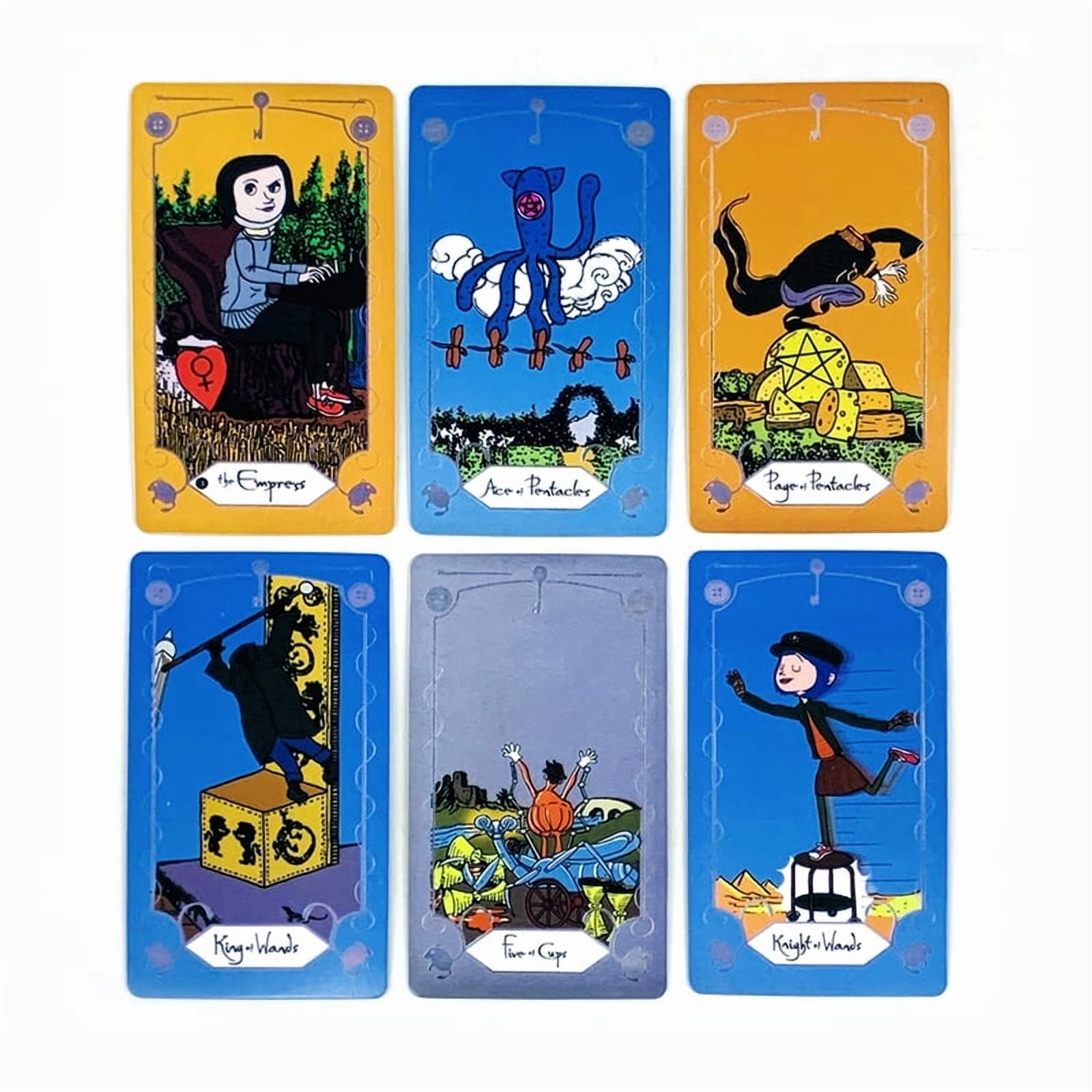 The OTHER Tarot Cards 78 Pcs Tarot Deck The Key That Opens The Door To The Coraline World, Great For Meditation & Party Games
