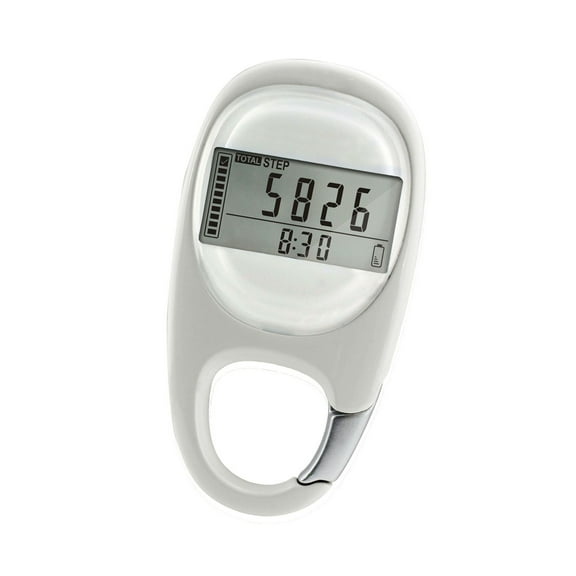 Small Digital Pedometer with Clip Portable Walking 3D Pedometer Simple Step Counter for Step Fitness Camping Hiking