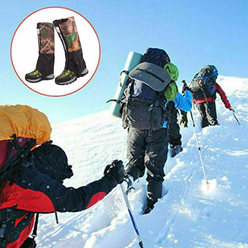 Waterproof Leg Gaiters Hiking Legging Outdoor Snow Climbing Walking Pair Cover