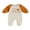 Apricot, variant on Wassery Baby Boys Girl Halloween Romper Infant Halloween Outfits Long Sleeve Round Neck Pumpkin Letter Print Onsie Jumpsuit Newborn Fall Clothes 0-18 Months