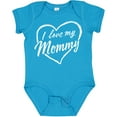 thumbnail image 3 of Inktastic I Love My Mommy in White Chalk Heart Boys or Girls Baby Bodysuit, 3 of 5