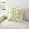 thumbnail image 5 of Mina Victory Shag Chindi Short Cut Contemporary Polyester Throw Pillow in Ivory, 5 of 6