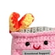 thumbnail image 4 of Lindo Crochet Contenedor Basura Fuego Apoyo Emocional Regalos Divertidos () Rojo, 4 of 9