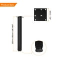 thumbnail image 2 of 14 Inch Furniture Leg, Adjustable Table Legs, Metal Cabinet Legs Extension for Table, Sofa,Set of 4, 2 of 7