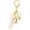 Pink Flower, variant on Gold Bubble Letter Keychain, Initial Bag Charms for Handbags, Cute Flower Purse Accessories for Women, Monogram Gift