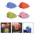 thumbnail image 3 of Multifunctional Stainless Steel Grill Net Cleaning Brush with Shovel Blade Blue, 3 of 9