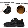 thumbnail image 2 of Mens Casual Shoes Leather Walking Driving Business Work Office Oxford Flats Handmade Fashion Comfortable Breathable Loafers Black 6.5 US, 2 of 7