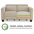 thumbnail image 5 of MCombo 62.2'' Wall Hugger Power Loveseat Recliner Sofa for Living Room, Office, Fabric, Beige, 5 of 10