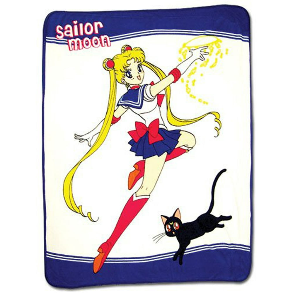 Sailor Moon Sailor Moon And Luna Throw Blanket