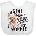 thumbnail image 3 of Inktastic A Girl Who Loves Her Yorkie Boys or Girls Baby Bib, 3 of 4