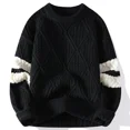 thumbnail image 2 of Suéter estilo navideño Harajuku para hombre, otoño e invierno, de alta calidad, de punto, grueso y cálido, a cuadros, 2023, 2 of 5