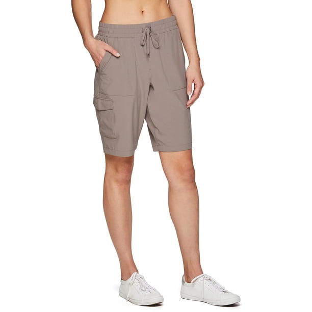 RBX Active Women's Woven Cargo Bermuda Short With Pockets