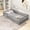 Grey, variant on Twin Size Floor Bed with Integral Security Barrier & Door, Solid Pine Montessori-Style Floor Bed Frame with Slat Support, No Box Spring Needed for Guest Room, White