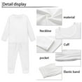 thumbnail image 4 of FKELYI Christmas Santa Pajamas Aged 11-12 Casual Pink Snowflake Long Sleeve Loungewear 2pcs Comfortable Xmas Hoilday Children Pajamas Girls, 4 of 5
