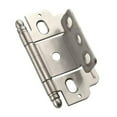 thumbnail image 1 of Full Inset Hinge  Partial Wrap  .75 in. Door Thickness  Ball Tip - Satin Nickel, 1 of 1