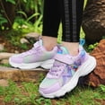 thumbnail image 5 of newwalpole Mesh Girls Sneakers Boys Sneakers Kids Shoes Running Shoes Lightweight Girl Shoes Sports Tennis Hiking Athletic Purple for Size 1, 5 of 9
