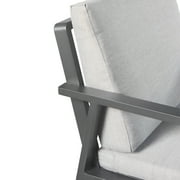 HIGOLD 3801 Nofi Patio Dining Chair with Cushion Set of 2, Outdoor Aluminum Furniture for Garden Living