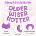 thumbnail image 3 of LZLINGMEI Set of 3 Pre Strung Older Wiser Hotter Glitter Banner Funny Birthday Banner for Women Birthday Party Decorations Birthday Sign Birthday Gift, 3 of 6