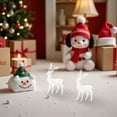 thumbnail image 4 of OULII  Transparent Acrylic Reindeer Figurines for Christmas Decor 2Pcs, 4 of 8