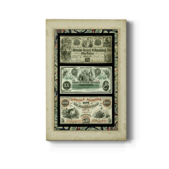 Money Money Money III Premium Gallery Wrapped Canvas - Ready to Hang