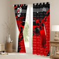 thumbnail image 3 of Homewish Red Black Console Black Out Curtains,Gamer Gaming Curtains Pack of 2 (42x63 Each),3D Cartoon Gamepad Bedroom Curtains For Adults,Luxury Bedroom Decor, 3 of 6