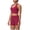 Red, variant on BiZtdJrK Women Workout 2 Piece Set Cropped Halter Tops and Yoga Shorts Matching Athletic Sets Lightweight Stretch Gym Running Sport Tracksuits Pink L