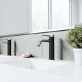 thumbnail image 5 of VIGO Madison Single Handle Single-Hole Bathroom Faucet in Brushed Nickel and Carbon Fiber, 5 of 10