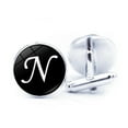 thumbnail image 4 of LYMAYTER Letter Cufflinks 1 Pair Men's Cufflinks - Letter Pattern, Electroplated, 4 of 7